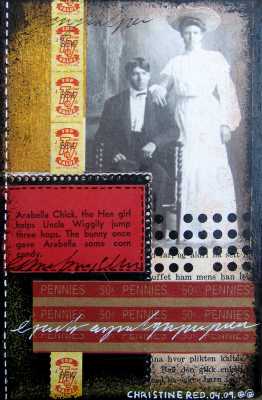 Man and wife with pennies